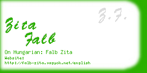 zita falb business card